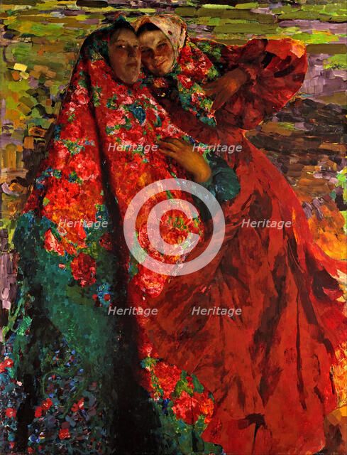 Peasant Women, 1905. Artist: Malyavin, Filipp Andreyevich (1869-1940)
