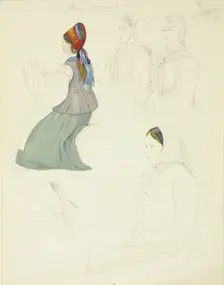 Peasant women from Kronoborg. Creator: Robert Wilhelm Ekman