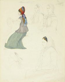 Peasant women from Kronoborg. Creator: Robert Wilhelm Ekman