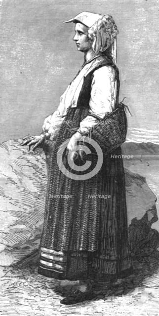 'Peasant Women of Spezia; The Gulf of Spezia', 1875. Creator: Unknown.