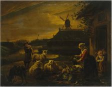 Peasant Yard, 1660. Creator: Willem van Herp