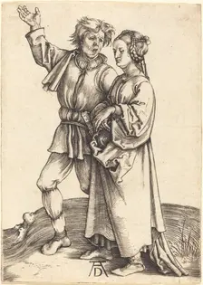 Peasant and His Wife, c. 1497/1498. Creator: Albrecht Durer