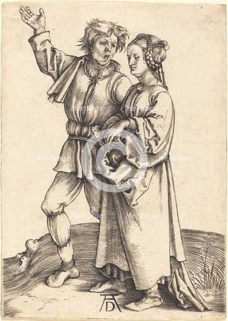 Peasant and His Wife, c. 1497/1498. Creator: Albrecht Durer.