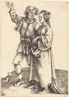 Peasant and His Wife, c. 1497/1498. Creator: Albrecht Durer
