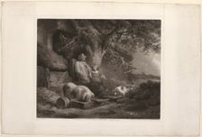 Peasant and Pigs, 1803. Creator: John Raphael Smith