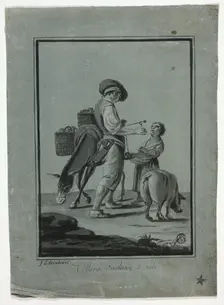 Peasant Apple Peddler, n.d. Creator: Johann Christian Reinhart