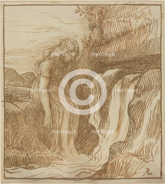 Peasant at the Source. Creator: Alphonse Legros.