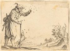 Peasant Attacked by Bees, c. 1622. Creator: Jacques Callot