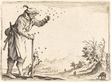 Peasant Attacked by Bees, c. 1622. Creator: Jacques Callot