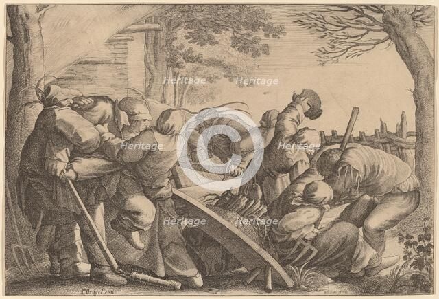Peasant Brawl, 1646. Creator: Wenceslaus Hollar.