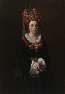 Peasant Bride from aland, 1869. Creator: Karl Emanuel Jansson