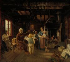 Peasant Cottage in Nauvo (War Veteran’s Tale), 1852. Creator: Karl Anders Ekman