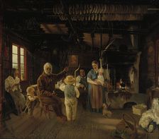 Peasant Cottage in Nauvo (War Veteran’s Tale), 1852. Creator: Karl Anders Ekman