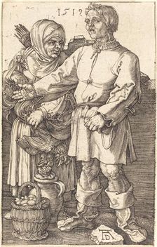 Peasant Couple at Market, 1519. Creator: Albrecht Durer