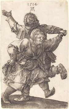 Peasant Couple Dancing, 1514. Creator: Albrecht Durer