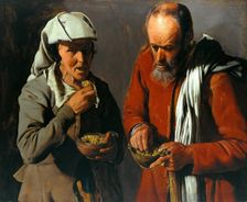 Peasant Couple eating Peas, c. 1620