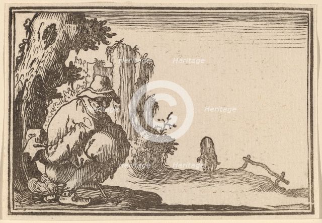 Peasant Defecating, 1621. Creator: Edouard Eckman.