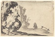 Peasant Defecating, c. 1622. Creator: Jacques Callot