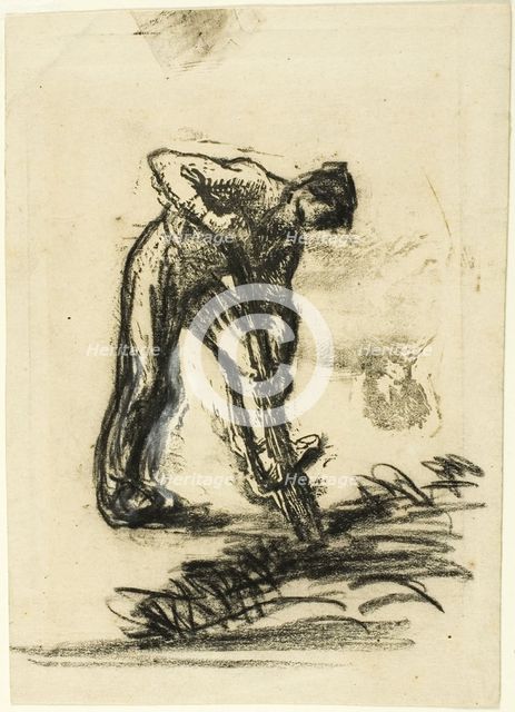 Peasant Digging, 1863. Creator: Jean Francois Millet.
