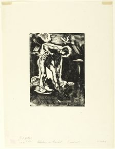 Peasant Digging, 1863. Creator: Jean Francois Millet