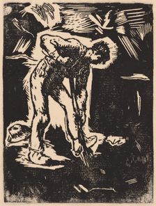 Peasant Digging (Bêcheur au travail), 1863. Creator: Millet, Jean-François (1814-1875)