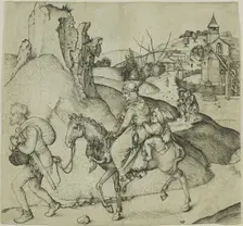 Peasant Family Going to Market, 1469/74. Creator: Martin Schongauer