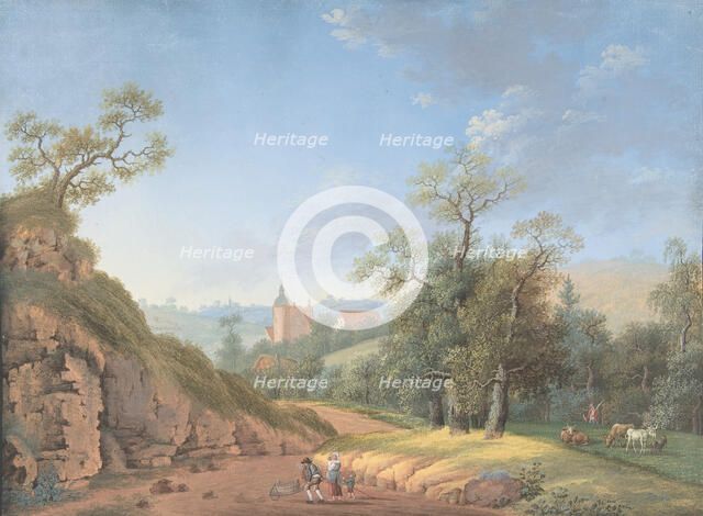 Peasant Family in a Landscape, late 18th-19th century. Creator: Johann Friedrich Nagel.