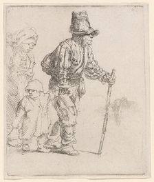 Peasant Family on the Tramp, c. 1652. Creator: Rembrandt Harmensz van Rijn