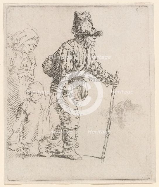Peasant Family on the Tramp, c. 1652. Creator: Rembrandt Harmensz van Rijn.