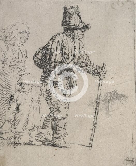 Peasant family on the tramp, c.1652. Creator: Rembrandt Harmensz van Rijn.