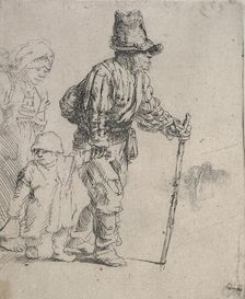 Peasant family on the tramp, c.1652. Creator: Rembrandt Harmensz van Rijn