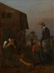 Peasant Family, with a Man Removing Fleas from Himself. Creator: Michiel Sweerts