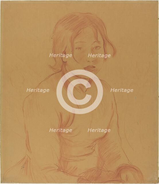 Peasant Girl, 1890. Creator: Berthe Morisot.