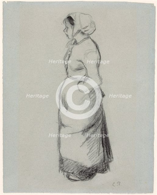 'Peasant Girl', 1890. Creator: Camille Pissarro.