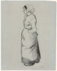 Peasant Girl 1890. Creator: Camille Pissarro