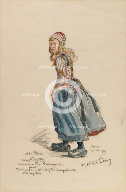 Peasant Girl, 1913. Creator: Pierre Franc Lamy.