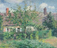 Peasant House at Éragny, 1884. Creator: Camille Pissarro