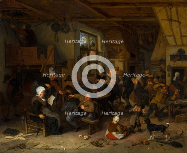 Peasant Inn. Creators: Cornelis Dusart, Adriaen van Ostade.