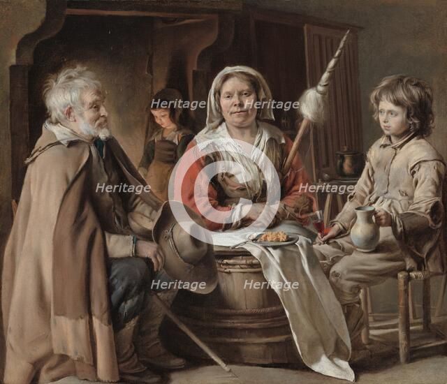 Peasant Interior, c. 1645. Creator: Louis Le Nain.