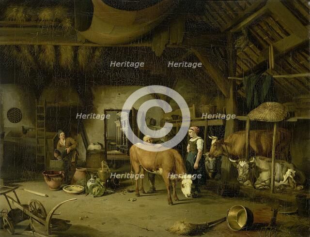 Peasant Interior, c.1830-c.1860. Creator: James de Rijk.