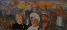 Peasant Land (From the series Visages de Russie), 1917. Artist: Grigoriev, Boris Dmitryevich (1886-1939)