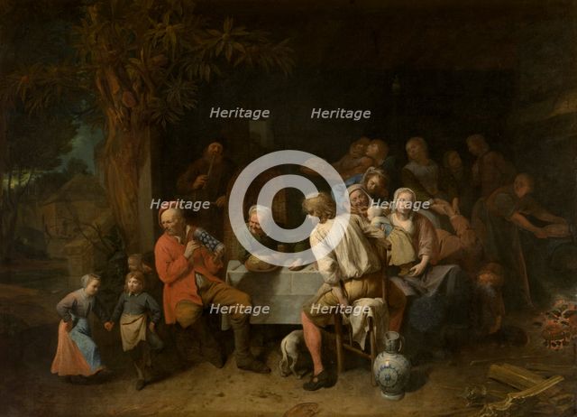 Peasant Meal, 1651. Creator: David Ryckaert III.