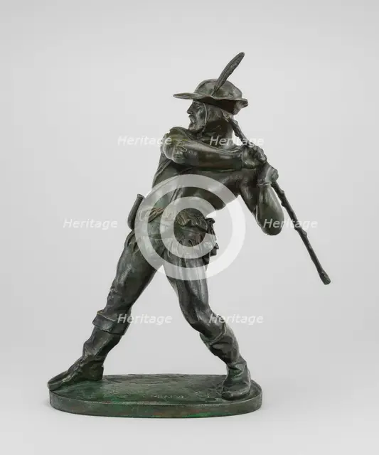 Peasant of the Middle Ages, model 1834/1838, cast by 1874. Creator: Antoine-Louis Barye.