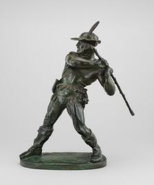 Peasant of the Middle Ages, model 1834/1838, cast by 1874. Creator: Antoine-Louis Barye