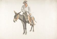 Peasant on a Donkey, ca. 1783-87. Creator: Giovanni Battista Lusieri