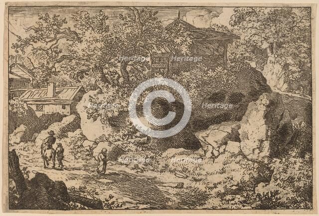 Peasant on Horseback, probably c. 1645/1656. Creator: Allart van Everdingen.