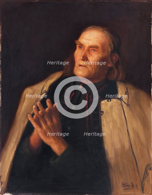 Peasant praying, c1928. Creator: Stefan Straka.
