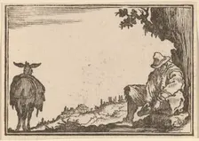 Peasant Removing His Shoe, 1621. Creator: Edouard Eckman