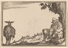 Peasant Removing His Shoe, 1621. Creator: Edouard Eckman
