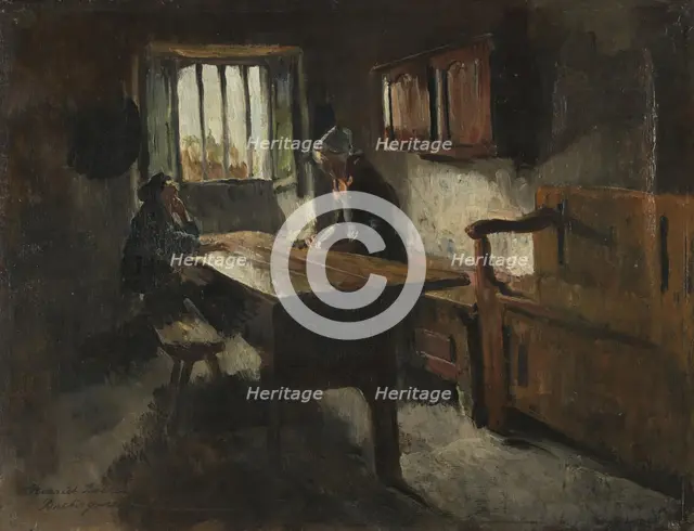 Peasant's Cottage, Rochefort-en-Terre, Brittany, 1881. Creator: Harriet Backer.